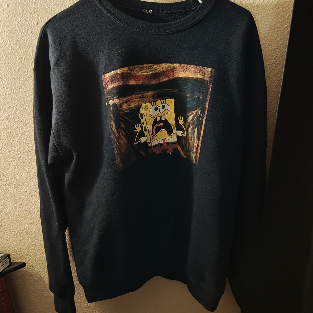 Nickelodeon Black Crewneck Sweater with Graphic